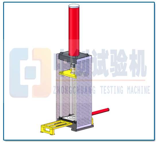 電液伺服彈簧壓力試驗機 結構原理圖